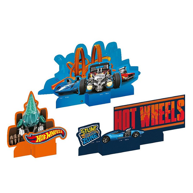 Decoração Especial de Mesa Festa Hot Wheels Festcolor Rizzo Embalagens Rizzo Embalagens