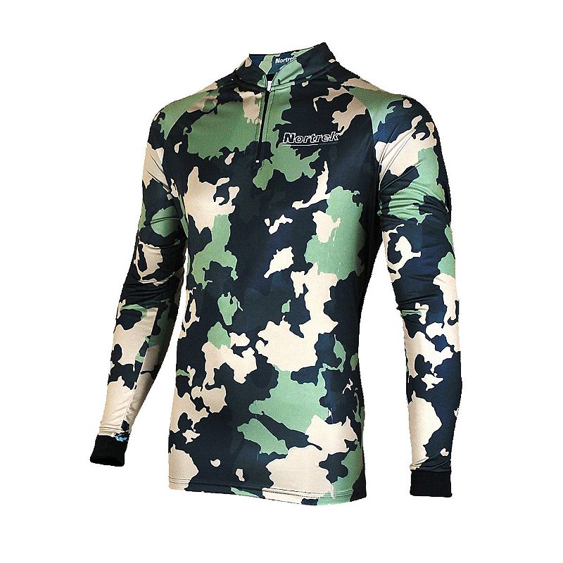 Camisa Masculina Uv 50 Camuflada Selva Ex Nortrek Casa Triangulina