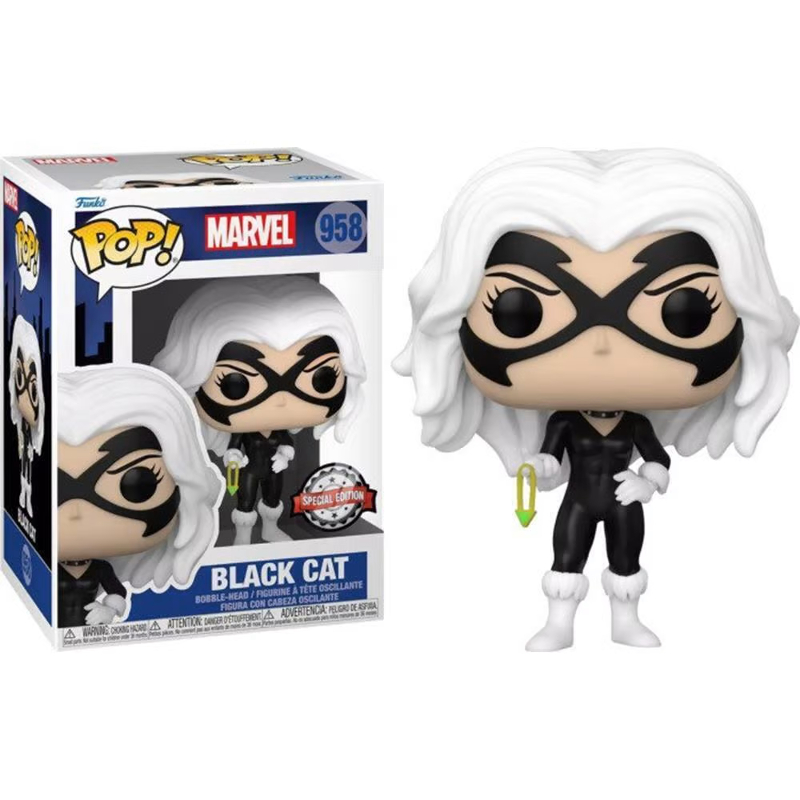 Funko Pop Marvel Black Cat 958 Exclusivo Original Colecionavel Moça