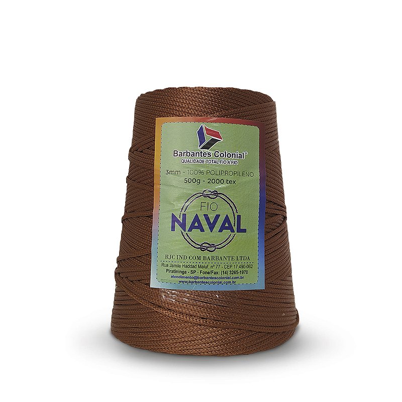 Fio Náutico Naval 500g Cobre Carmenn Barbantes e Fios