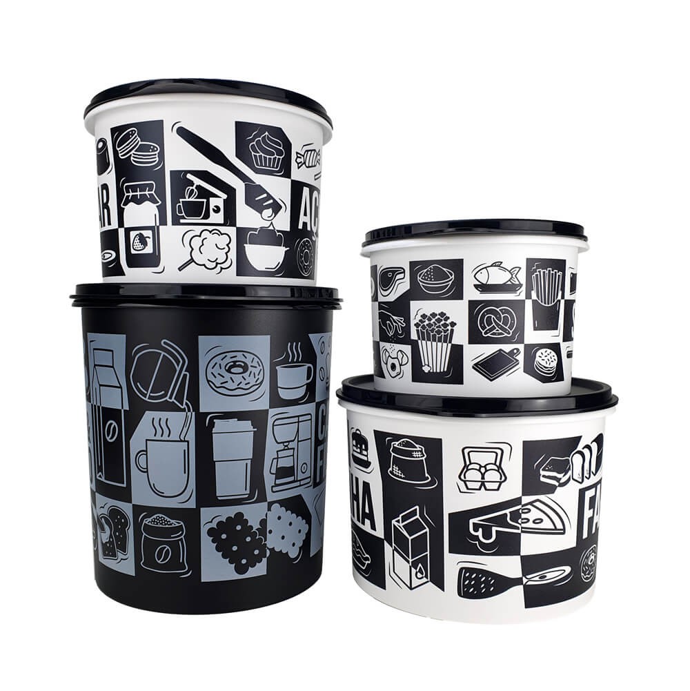 Kit Tupperware Caixa de Mantimentos Pop Box PB 4 peças - Comprar