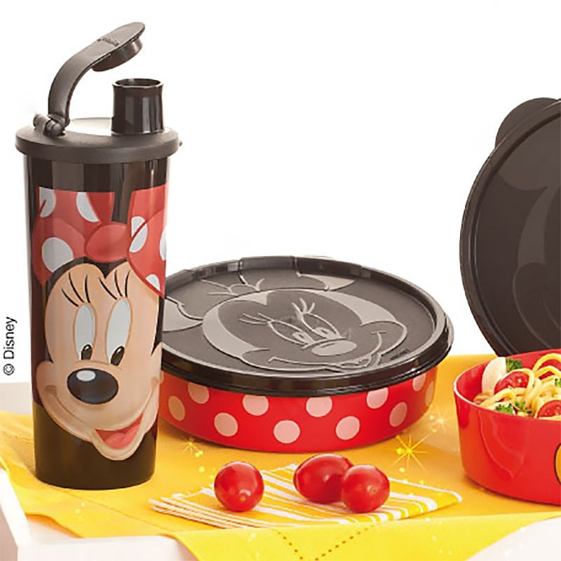 Tupperware Kit Minnie virou Copo 470ml + Minnie virou Pratinho