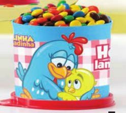 Tupperware Kit Porta Ovos Redondinhas Galinha Pintadinha 3 peças