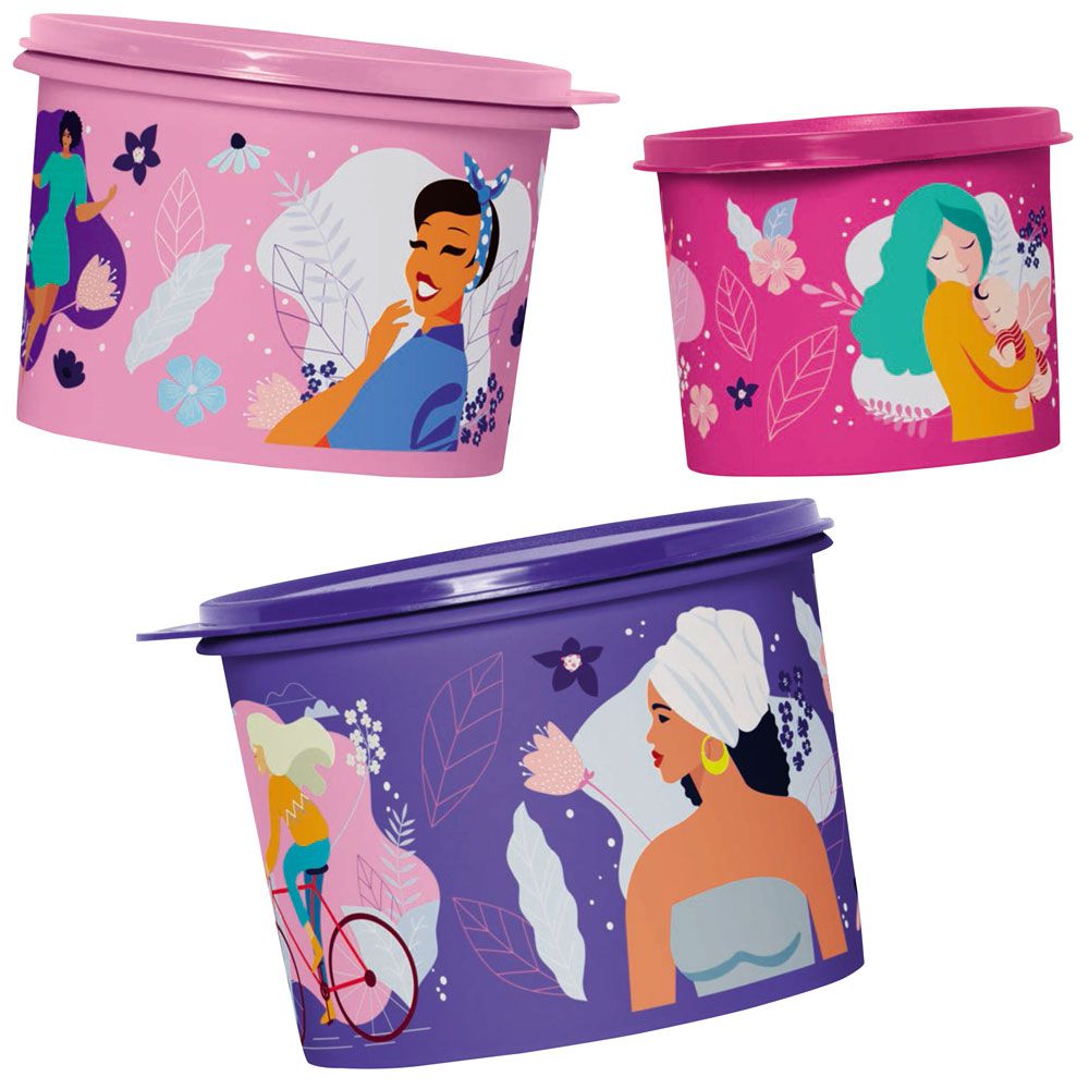 Tupperware Caixa Mulheres Kit 3 Peças - Comprar Tupperware Online