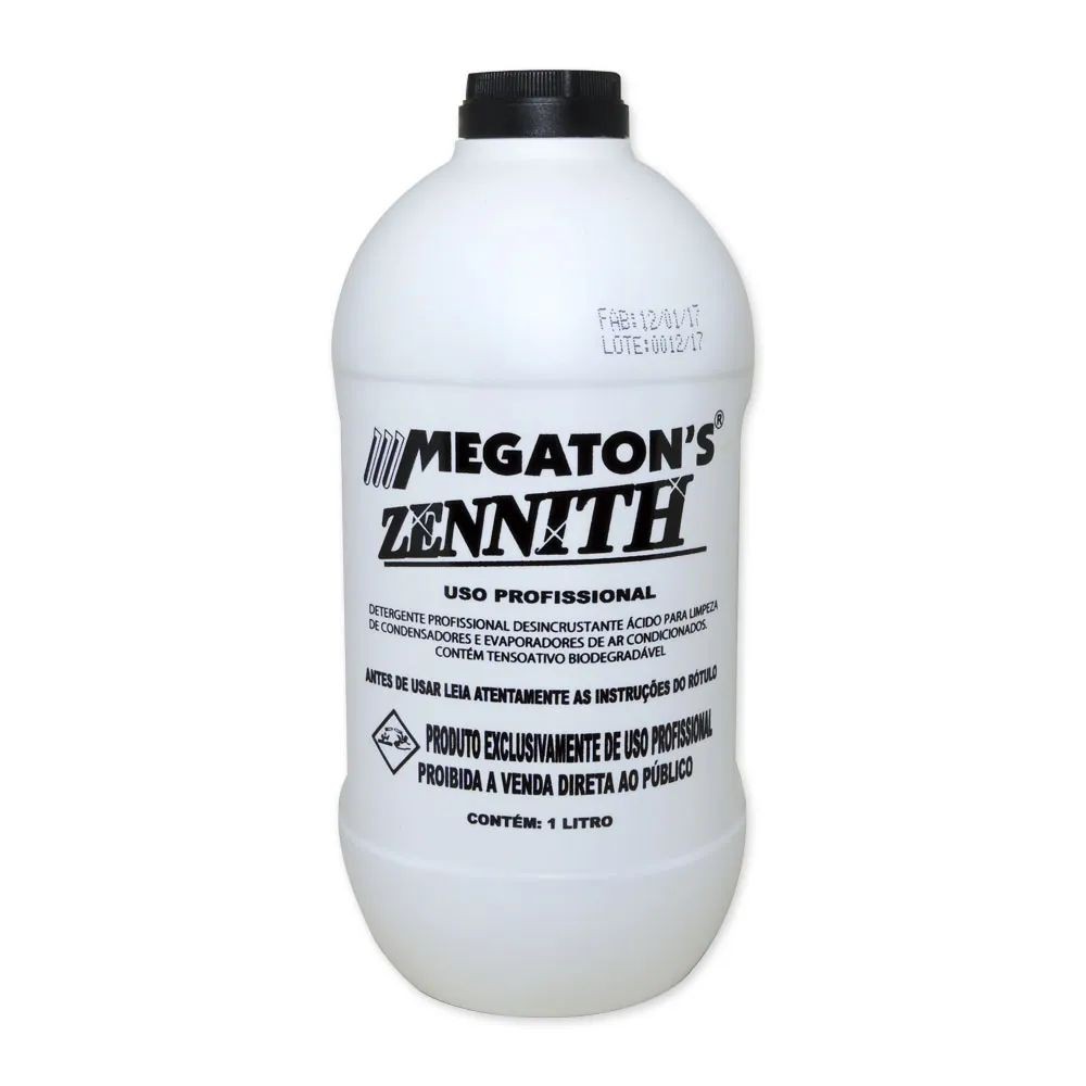 Limpa Ar Condicionado Zennith Megatons 1 Litro - Bazar Ouro e Prata