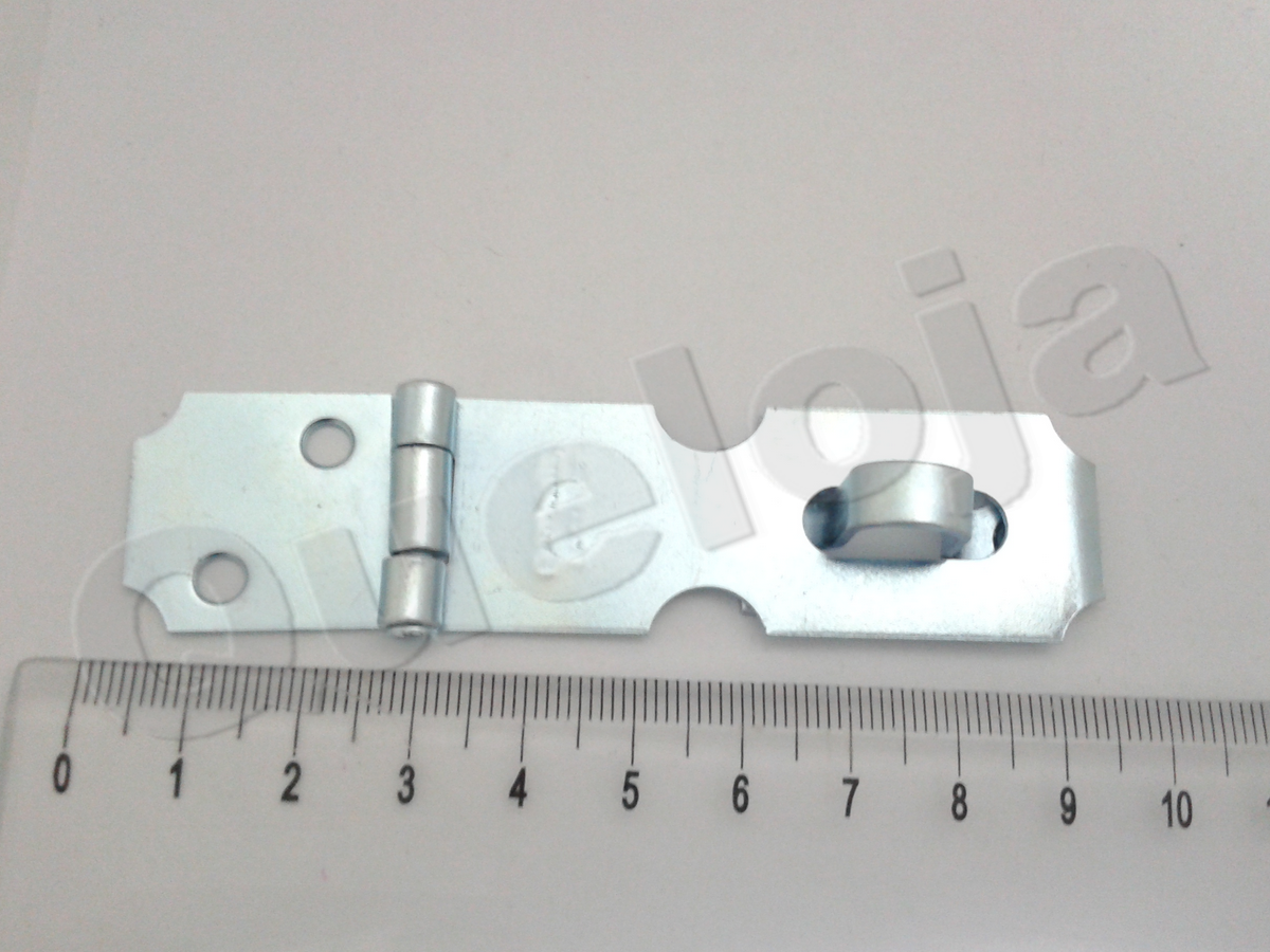 Porta Cadeado Pequeno 2,5 Pol. Com Cadeado 25 mm e Parafusos - Queloja