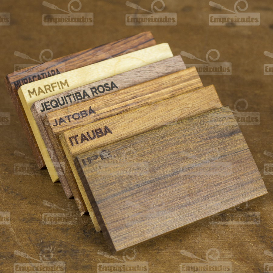 Xiloteca com 27 Espécies de Madeiras - Fornazzari Timbers - Loja