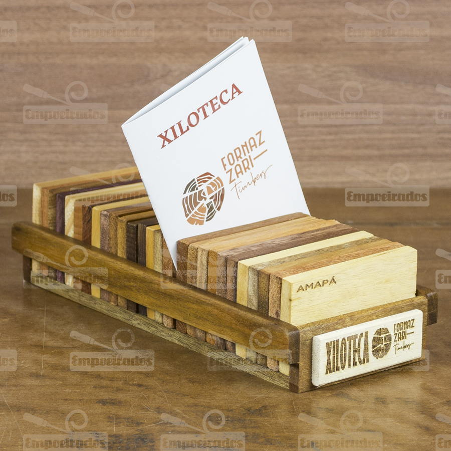 Xiloteca com 27 Espécies de Madeiras - Fornazzari Timbers - Loja