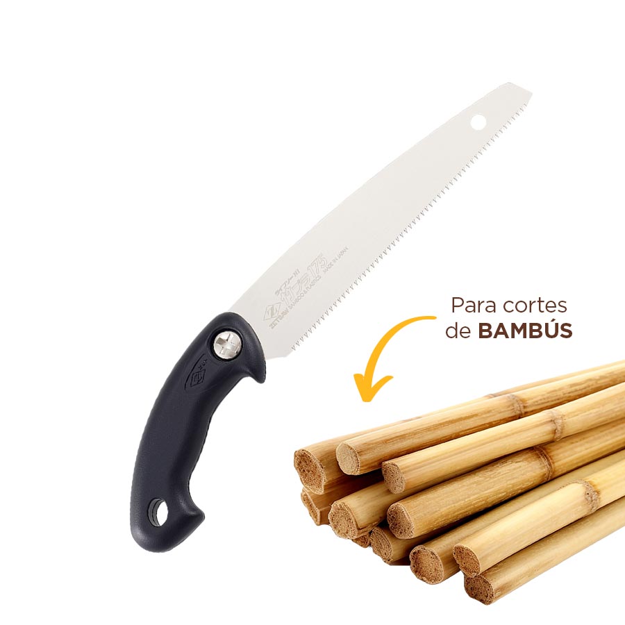 Serrote Japonês para Bambú/Plástico 175mm - ZetSaw - Loja Empoeirados