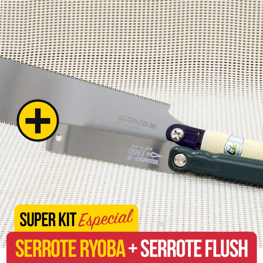 Kit Serrote Japonês Duplo Dentes - Ryoba e Flush - Zetsaw - Loja