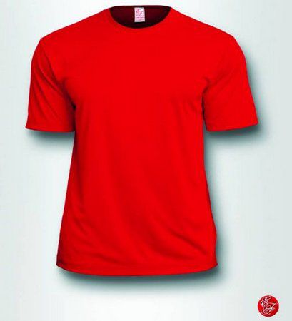 Camiseta Infantil Vermelha 100% Poliéster