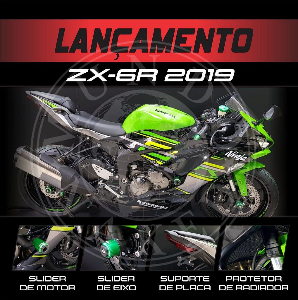 Loja Mundo Naked | Suporte Placa Motostyle Kawasaki ZX6-R 636 17