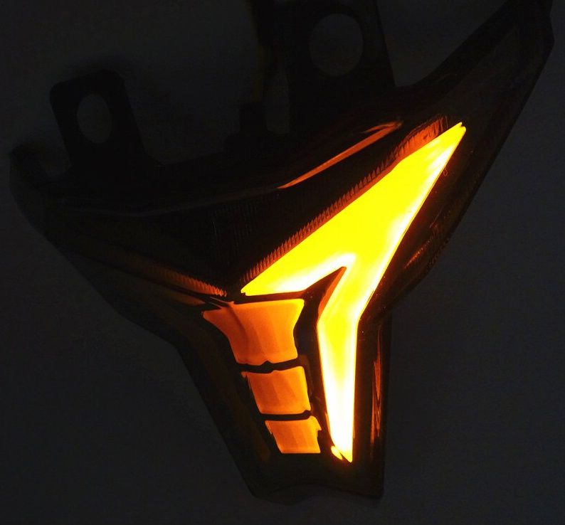 光6インチ Loja Mundo Naked | Lanterna Pisca Integrado Kawasaki ZX6-R 636