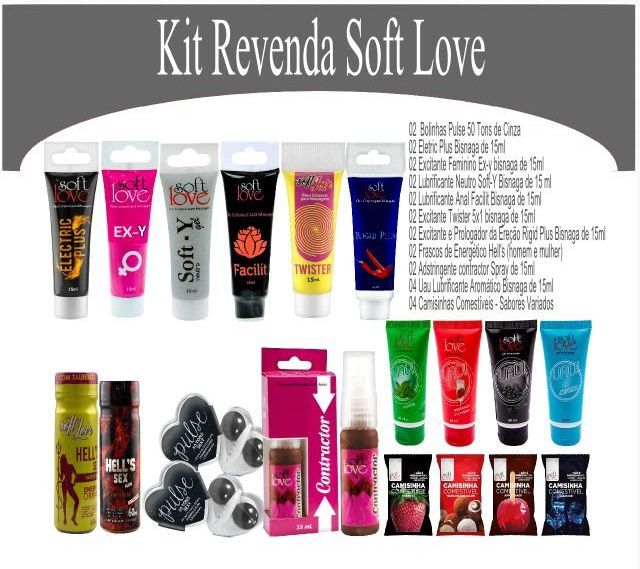 Kit Revenda Para Iniciantes Soft Love Sexy Shop Atacado Distribuidor Atacado De Sex Shop 