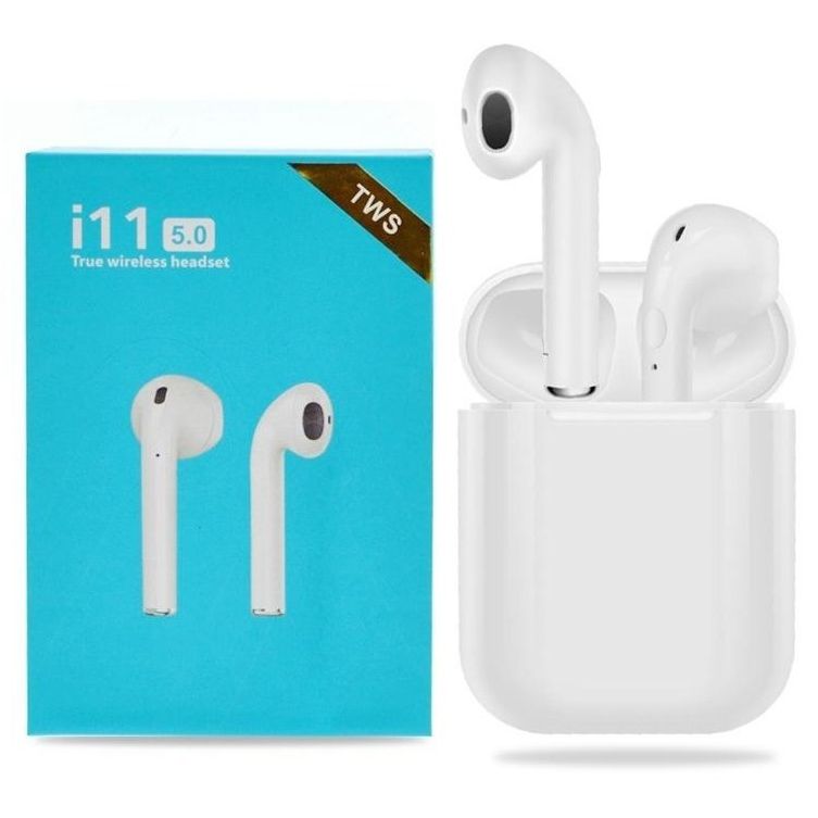 Fone de Ouvido AirPods i11 TWS Bluetooth 5.0 com Sensor Touch para Iphone e  Android - Inforshopping - Comparou Comprou!