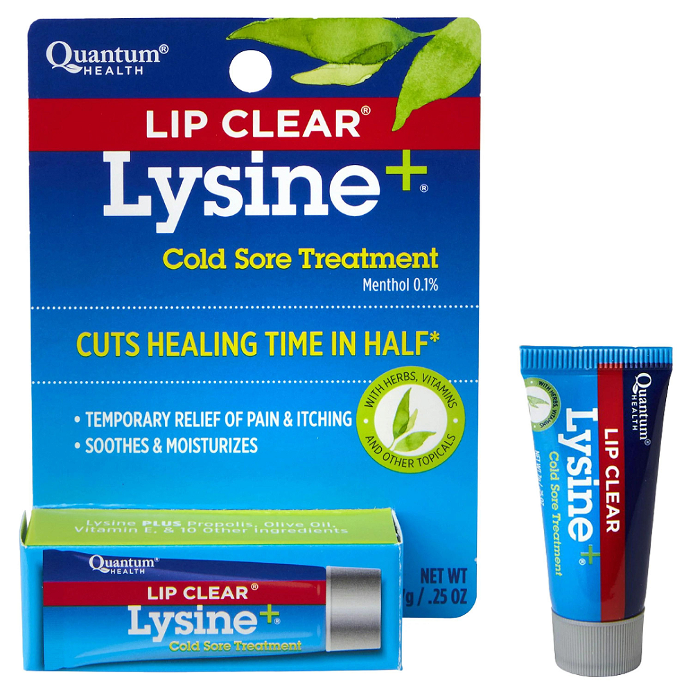 Quantum Health Lip Balm Para Herpes Labial Clear, Lysine - Labravia
