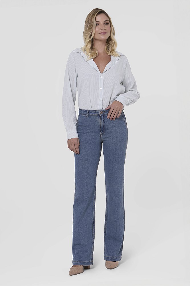 Calas Bonitas CalÃ§a Para Senhoras Calça Jeans Roupas Senhoras 60