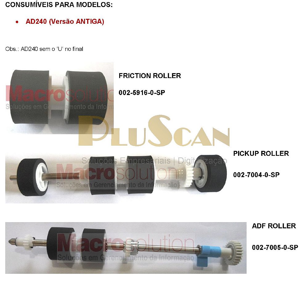 scanner avision ad230 adf roller PluScan