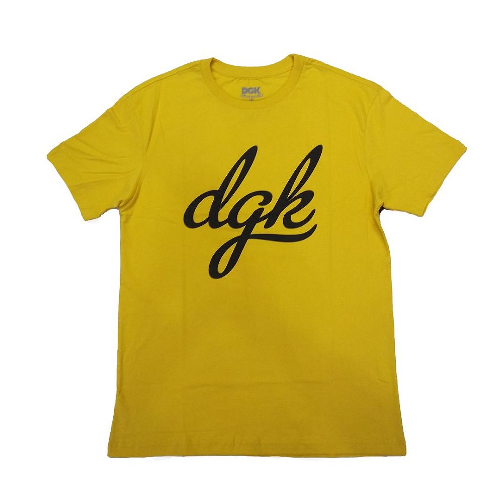 Camiseta DGK Script Gold - Pégasos Skate Shop - Encontre Skate, Calçados e  Roupas