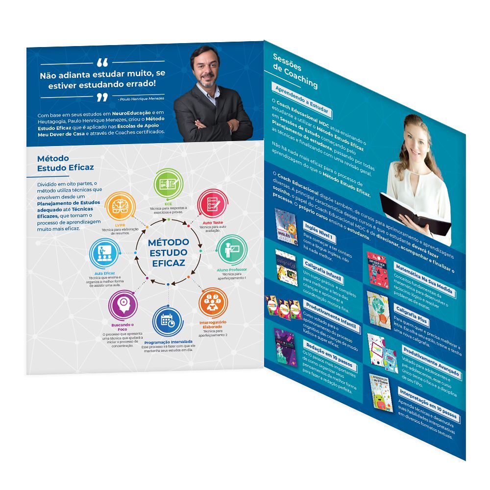 Folder de apresentação do Coach Educacional (10 unidades) - Loja - Meu ...