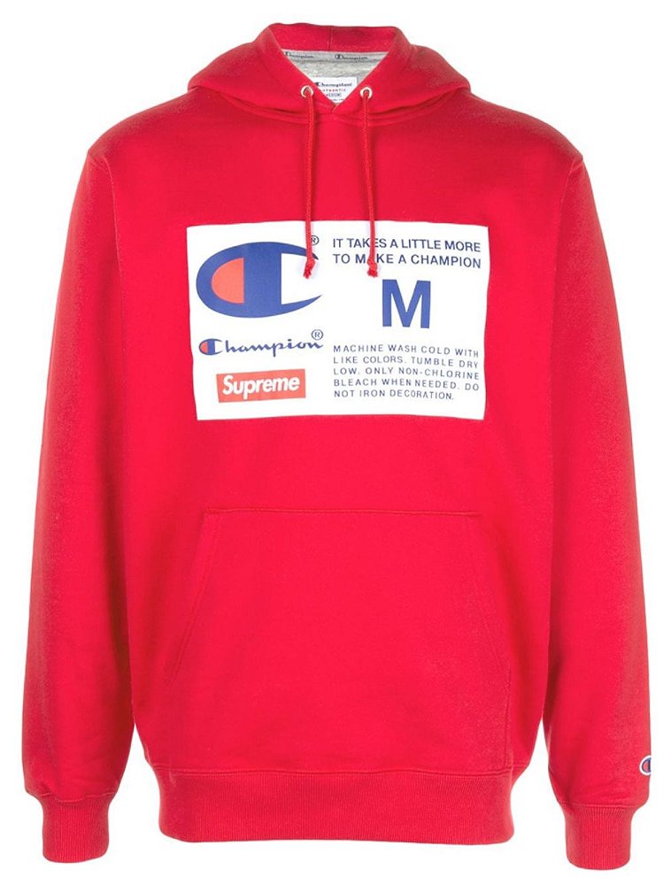 supreme champion moletom com capuz peach