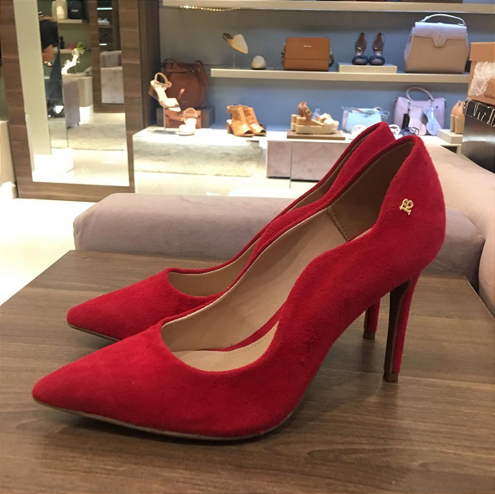 scarpin pink camurça