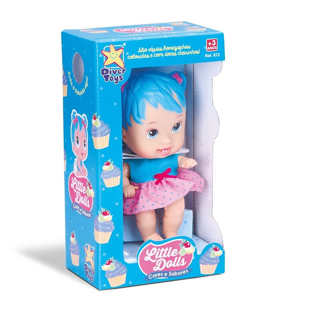 Boneca Bebê Little Dolls Alive Cores E Sabores Divertoys MC Toys
