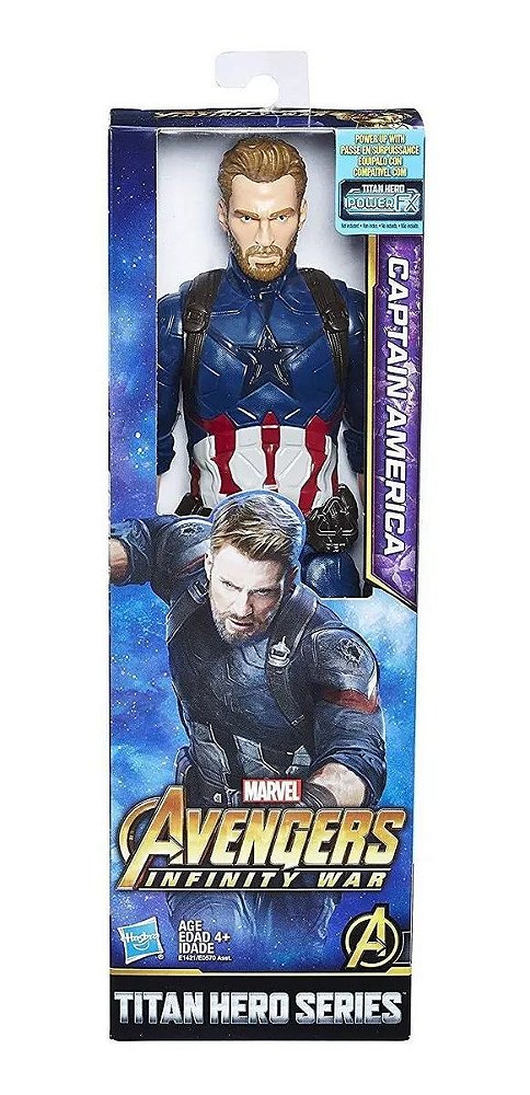 Boneco Capitão América - Guerra Infinita - Hasbro - Papelaria Arco Iris