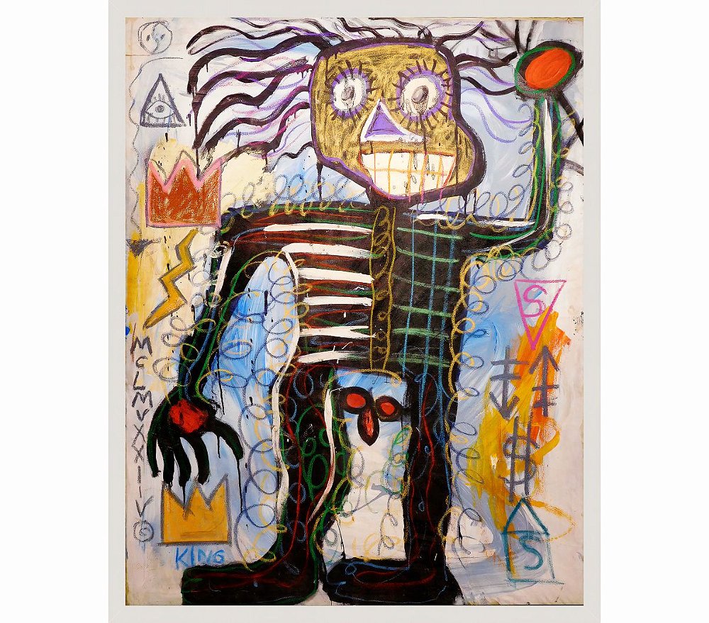 De Quoi Est Mort Jean Michel Basquiat Jean Michel Basquiat - Esqueleto, eu. Quadros Clássicos - Quadros