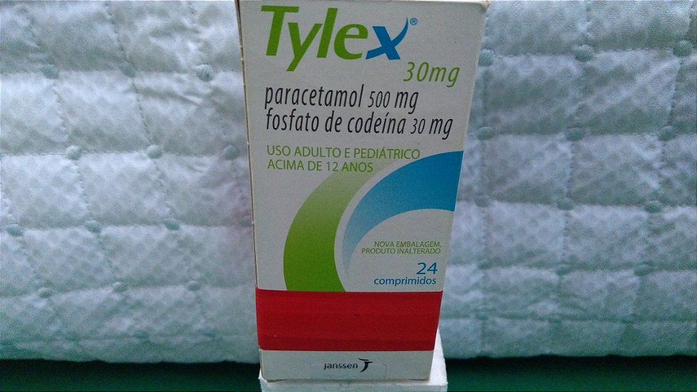 Tylex 30mg - Paracetamol 500mg - Fostato de Codeína 30mg - Saúde do Brasil