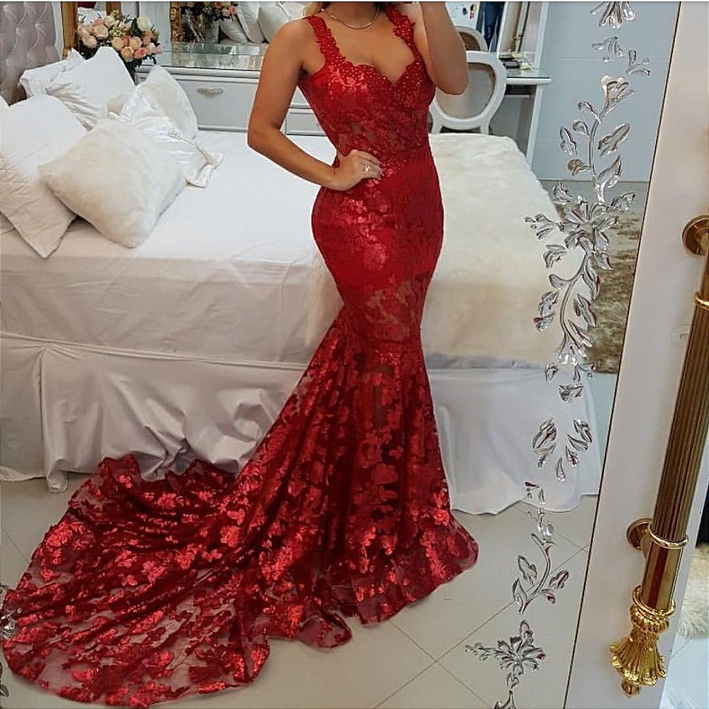 vestido de noiva vermelho marsala