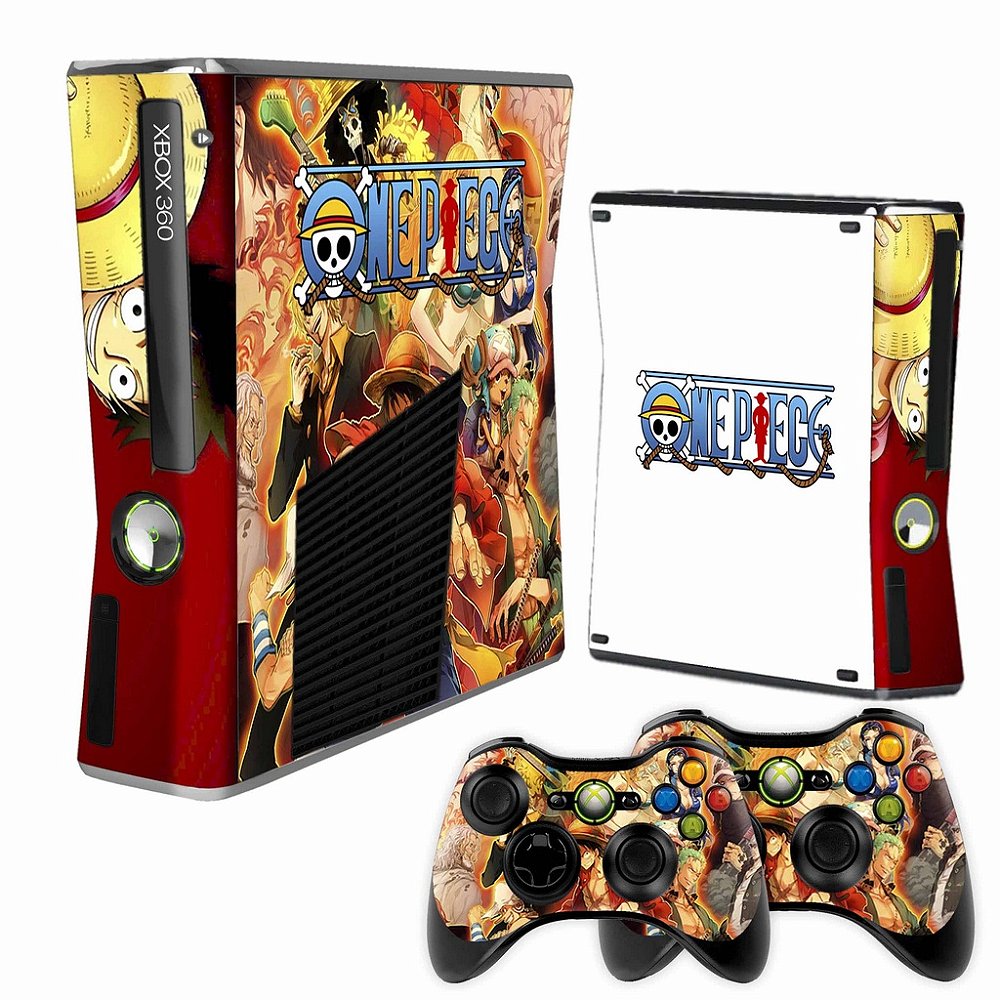 Skin Adesivoxbox 360 Slim One Piece 096 Tf Arts Adesivos Personalizados