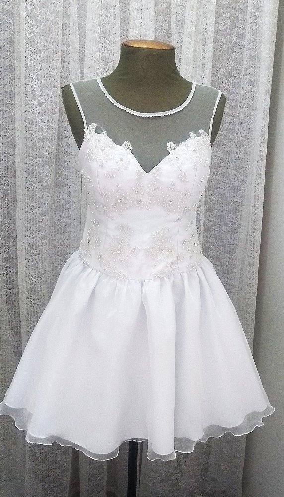 vestido debutante curto balada