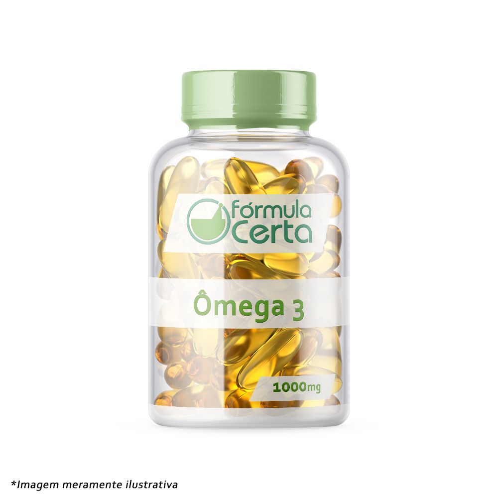 Omega 3 1000 mg Cápsula Oleosa Farmácia de Manipulação Fórmula Certa