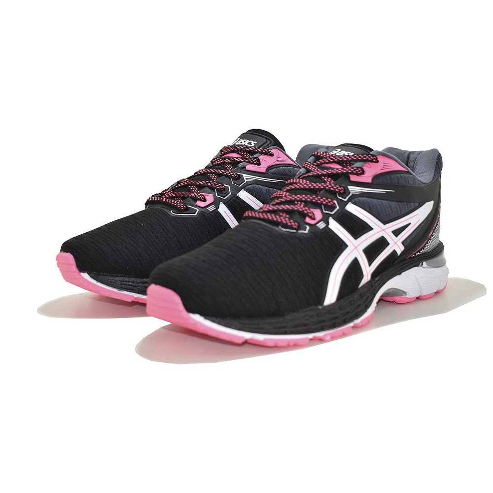 asics rosa e preto