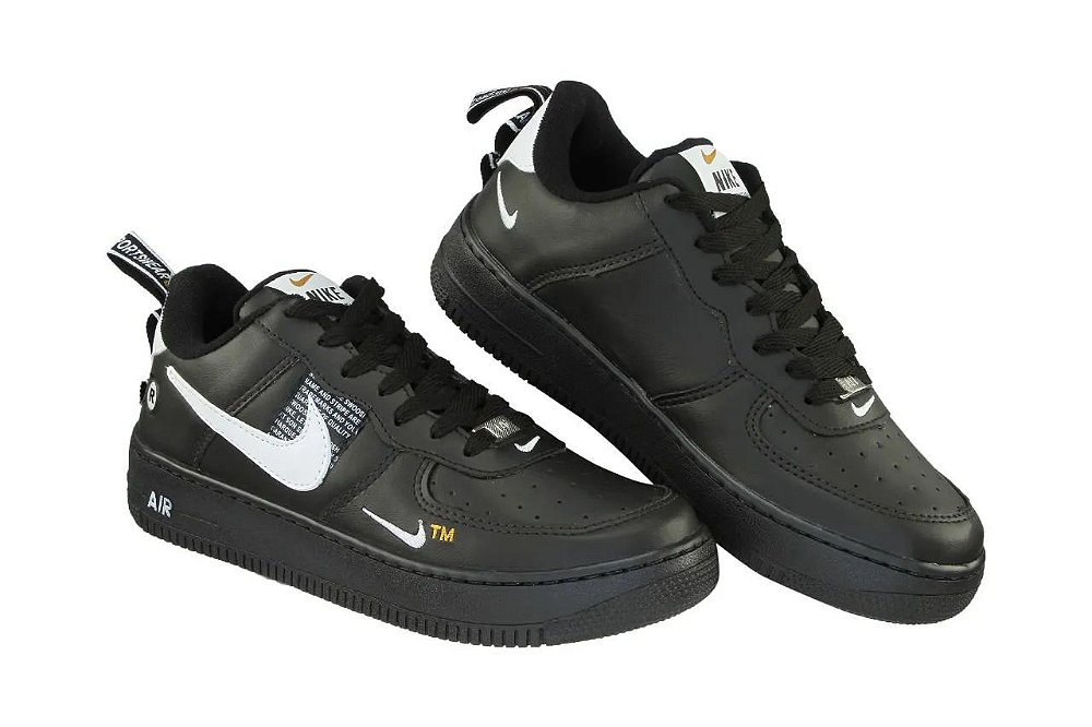 air force 1 low preto