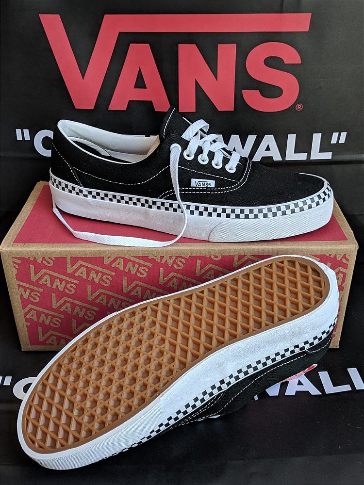tênis authentic check foxing