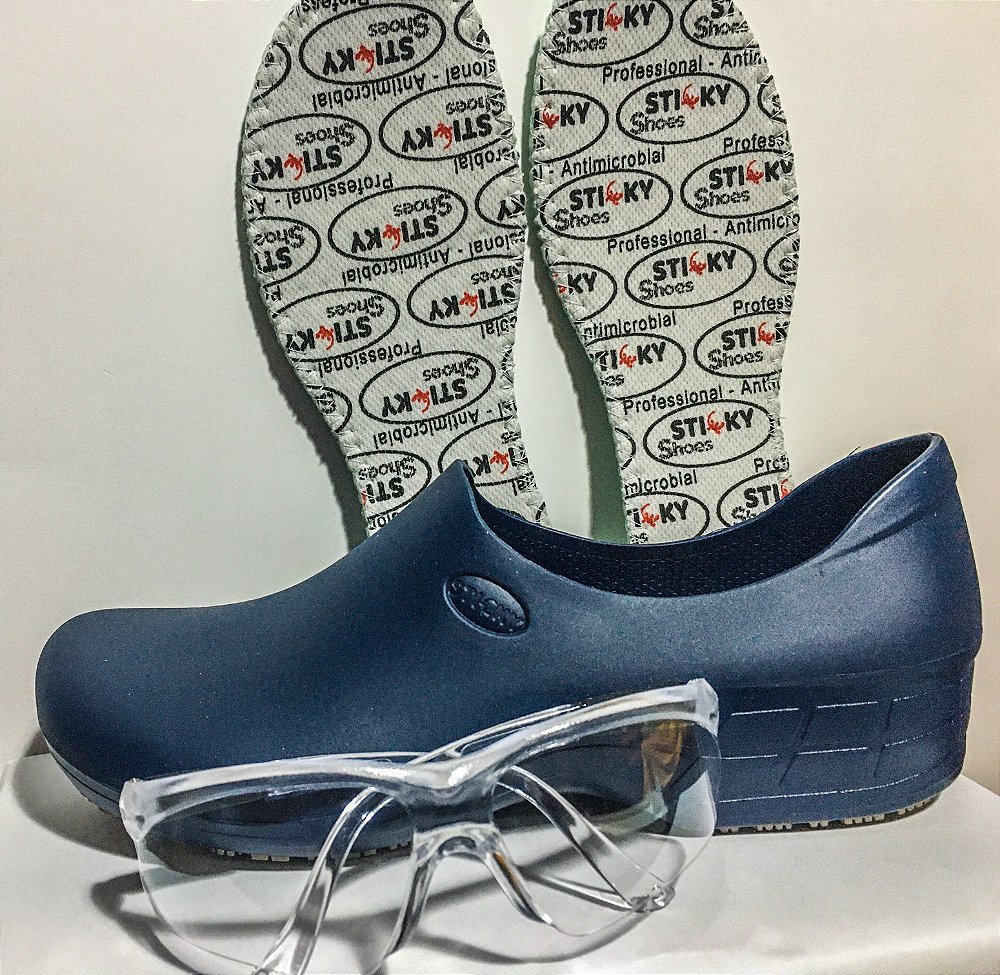 sapatos enfermagem azul marinho
