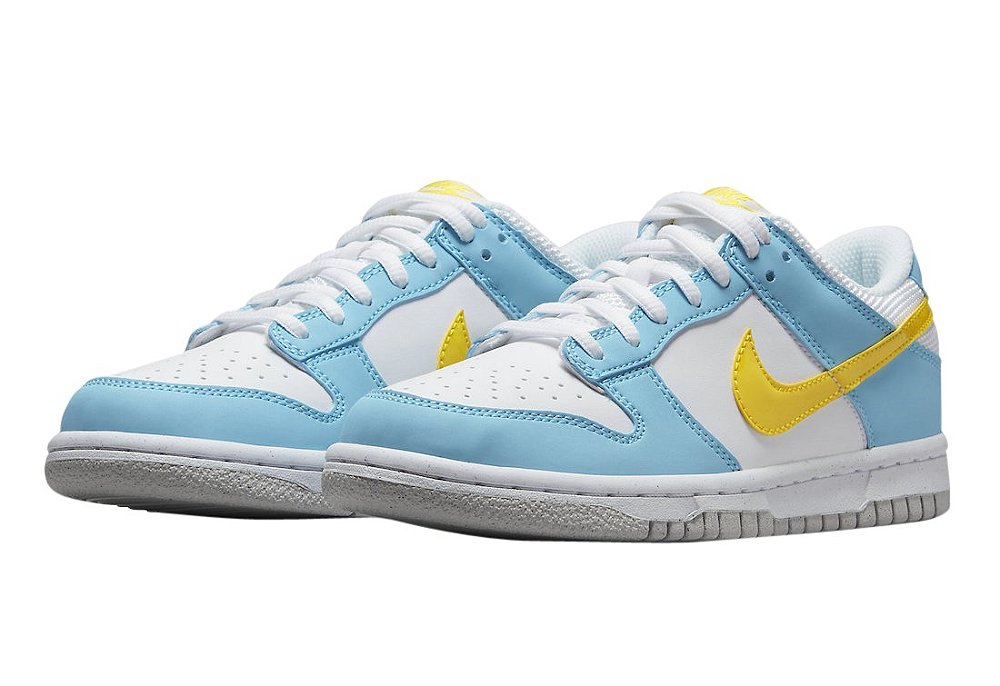 nike dunk low yellow blue