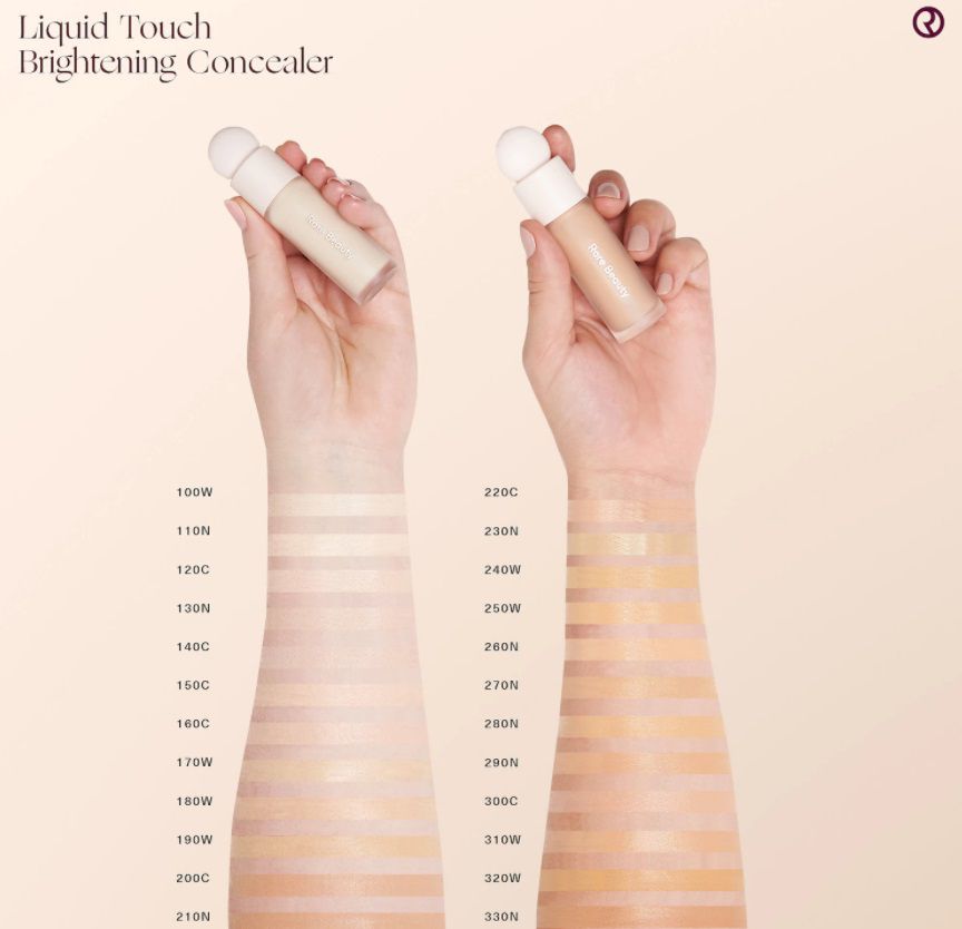 rare beauty liquid touch brightening concealer