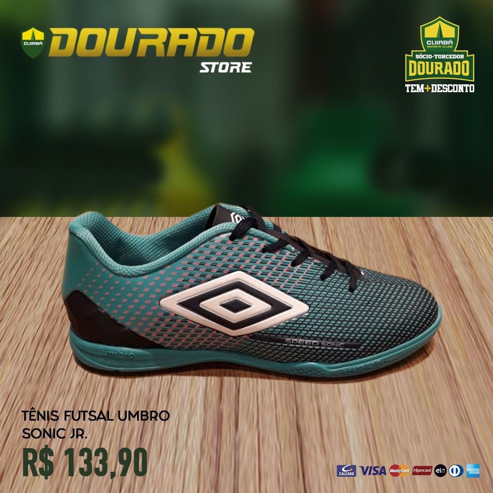 Chuteira Futsal Fifty III Umbro - Marinho+Verde Limão | Loja da Chape