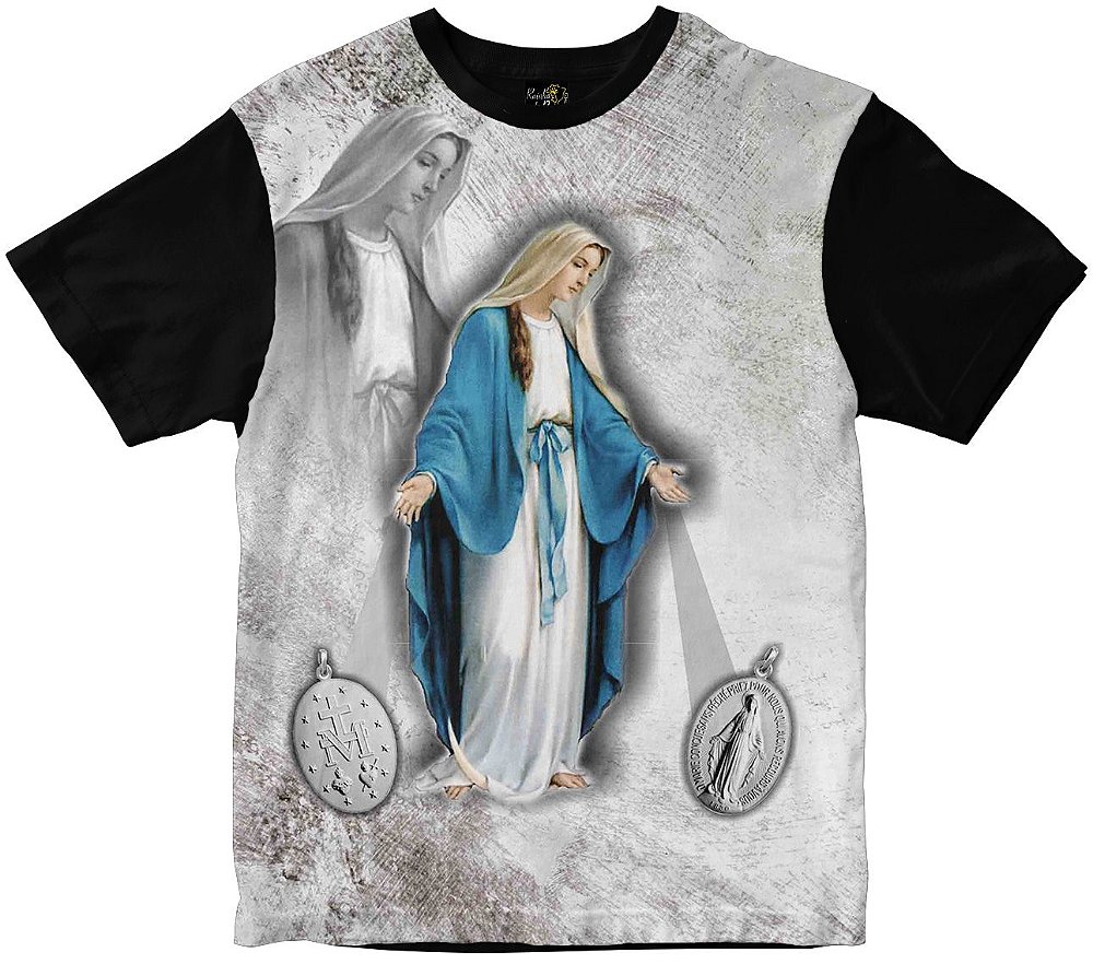 Camiseta Nossa Senhora das Graças Rainha do Brasil - Rainha do Brasil  Camisetas Religiosas