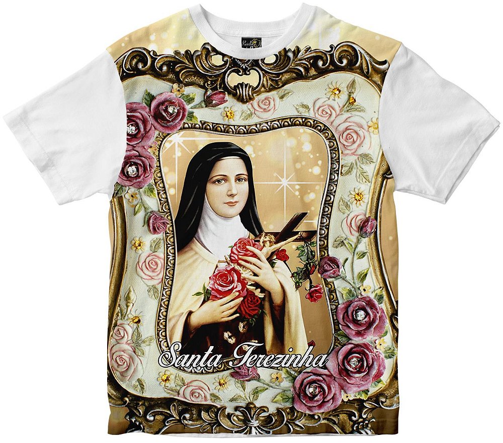 Camiseta Santa Terezinha Rainha do Brasil - Rainha do Brasil Camisetas  Religiosas