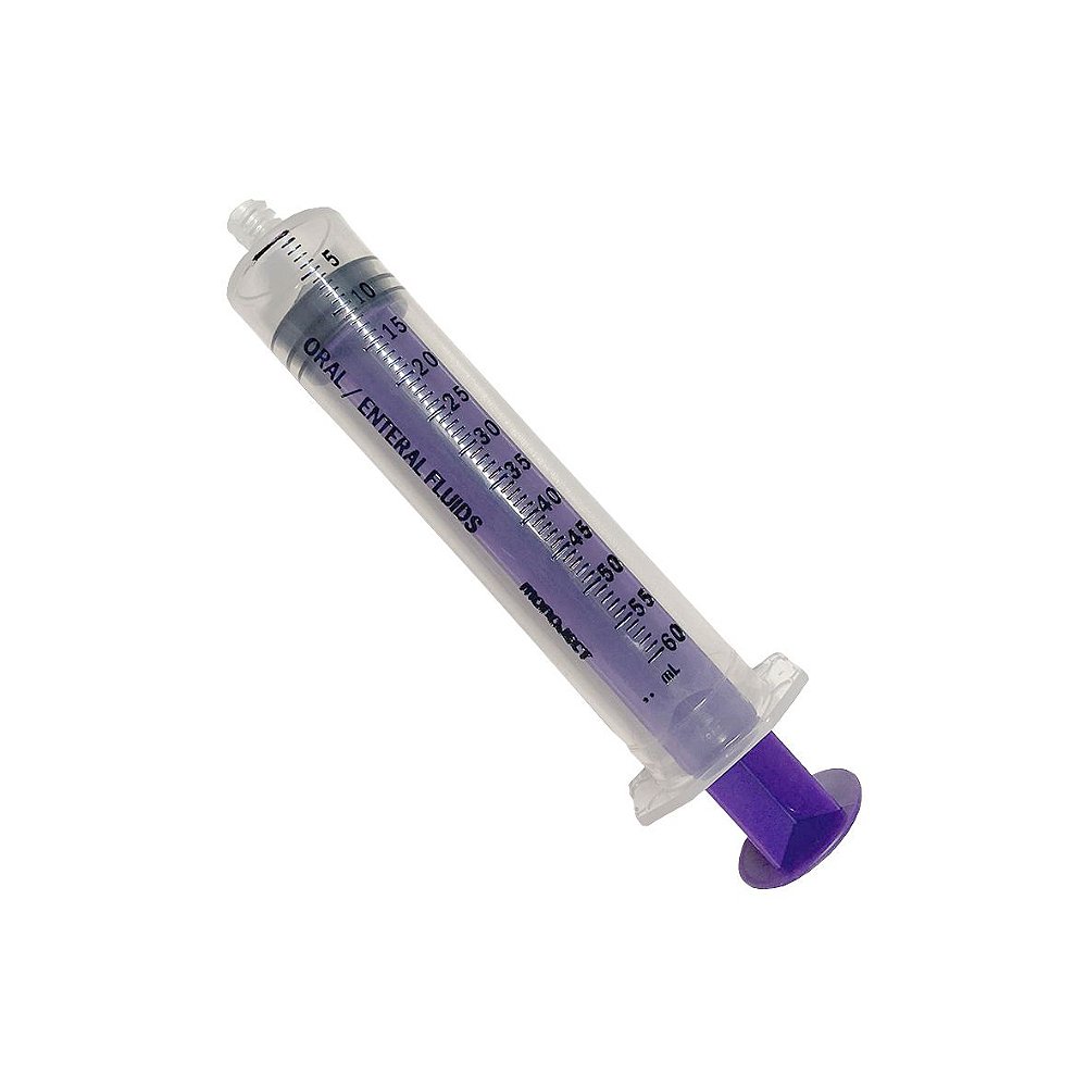 Seringa Monoject Enteral Syringe de 60ml ENFit da Covidien Total Médica