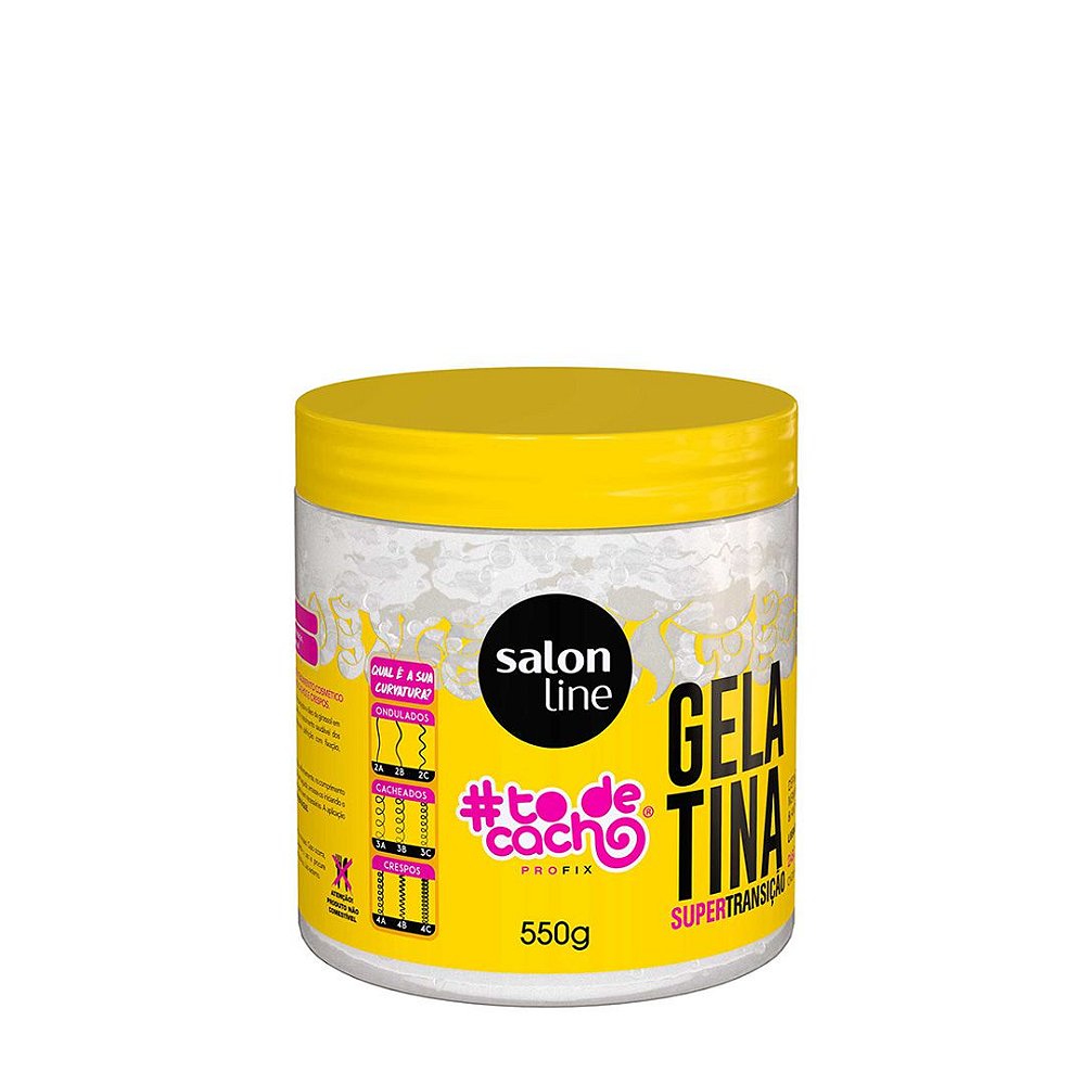 Gelatina Super Transicao 550g Salon Line Niale Cosmeticos E Acessorios Anti Frizz