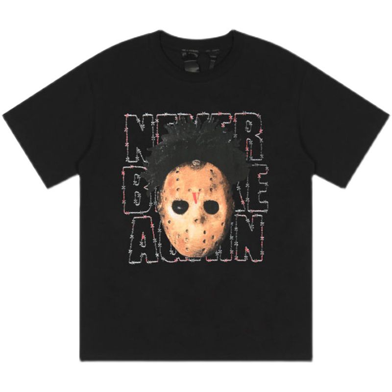 Camiseta Vlone Preta Never Broken Again Jason Logo - Boutique ZeroUm