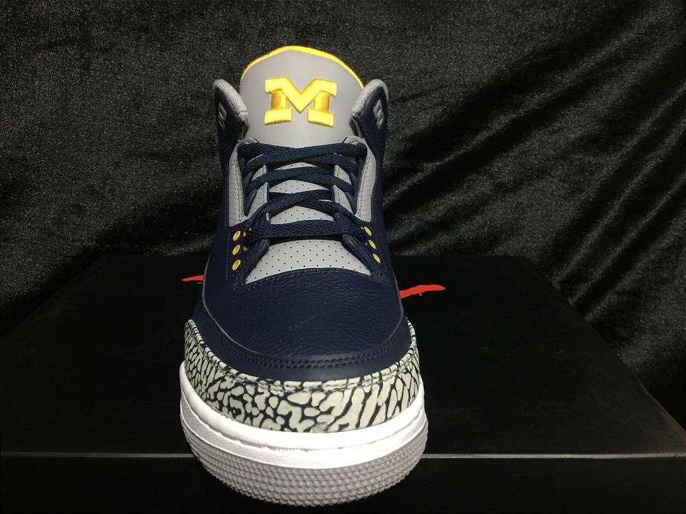 jordan 3 retro michigan pe