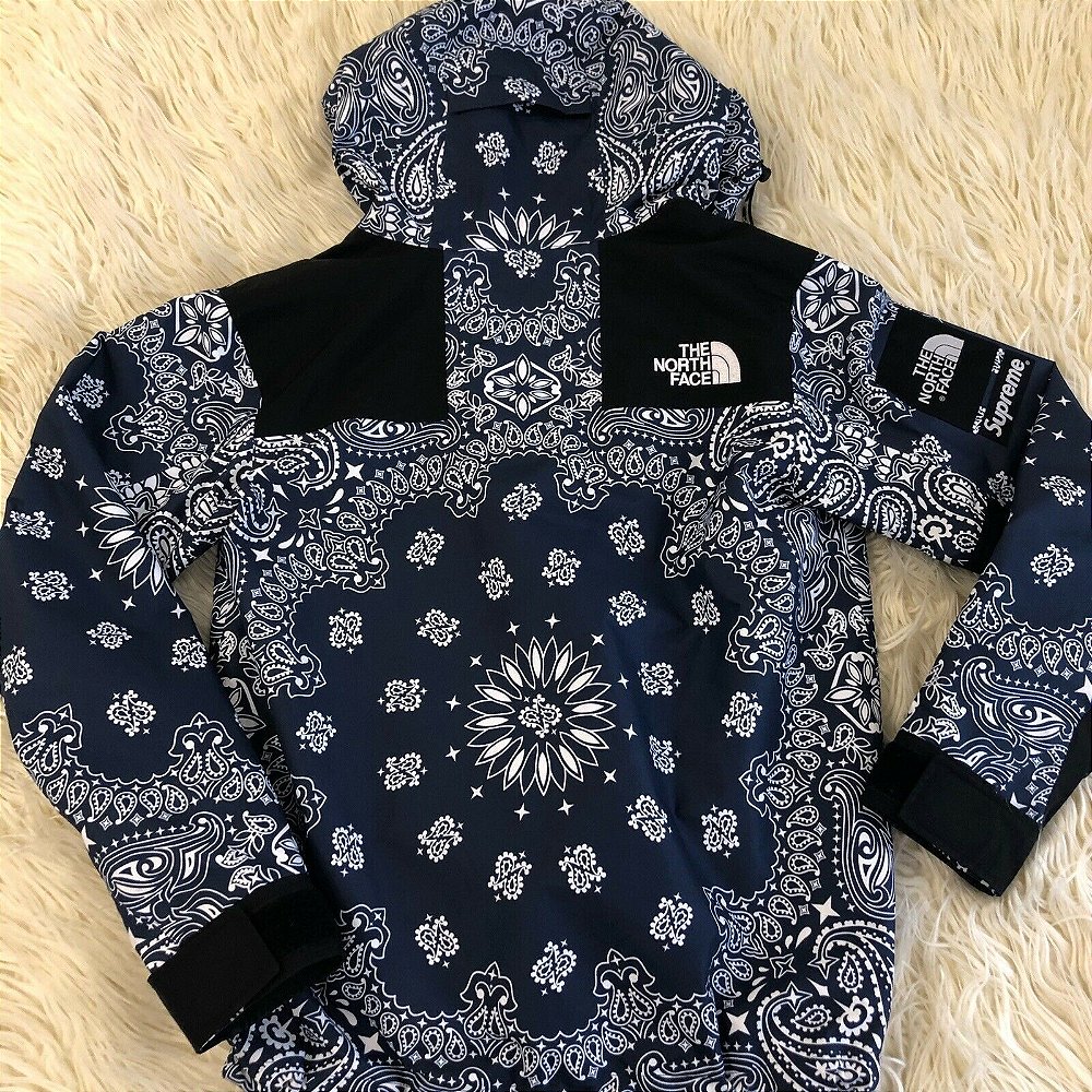 Jaqueta Supreme The North Face Bandana Mountain Jacket Black Boutique
