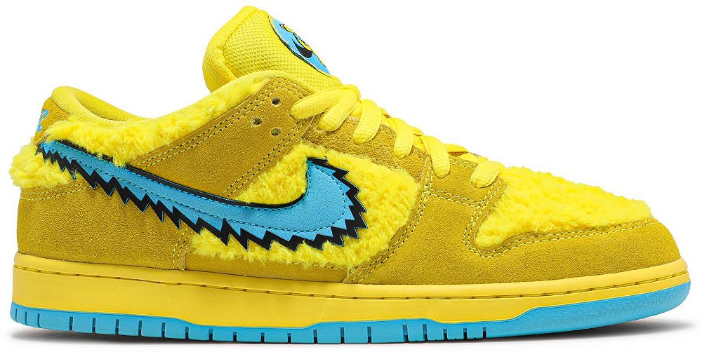 nike dunk low yellow blue