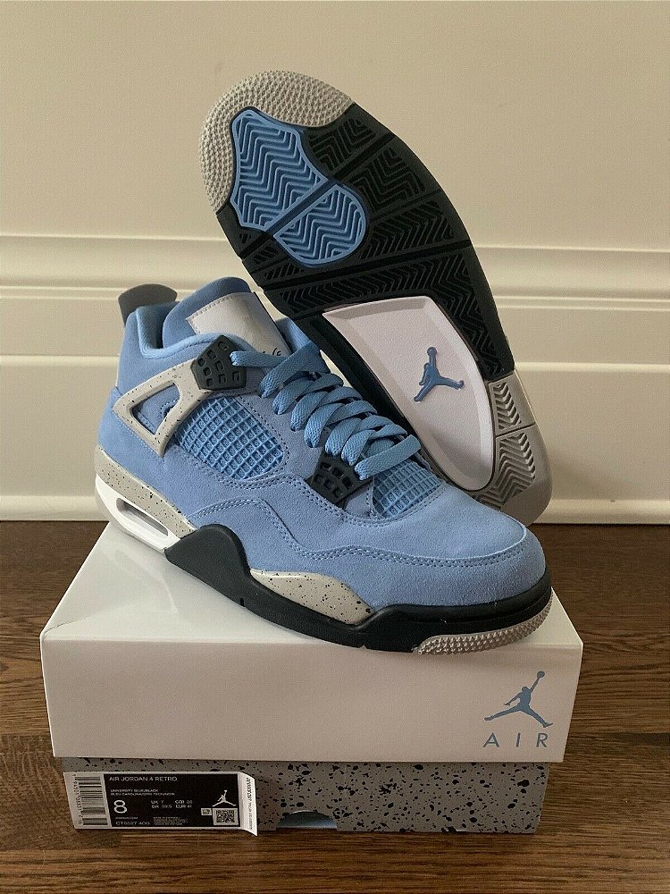 Air Jordan 4 Retro 'University Blue' - Boutique ZeroUm | Conceito Hype de A-Z